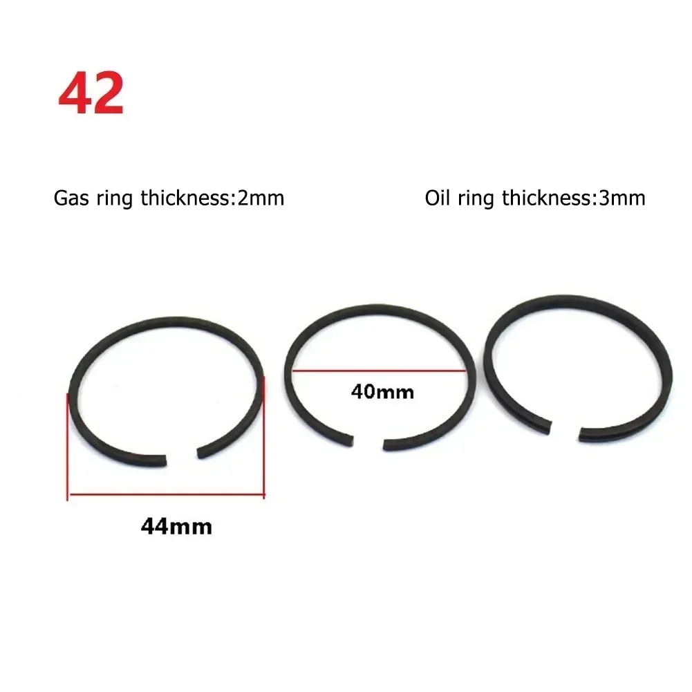 3 Pcs Air Compressor Piston Ring Pneumatic Parts 42mm 47mm 48mm 51mm 52mm 65mm 90mm 95mm 100mm For Cylinder Ring Blower Segment view 3
