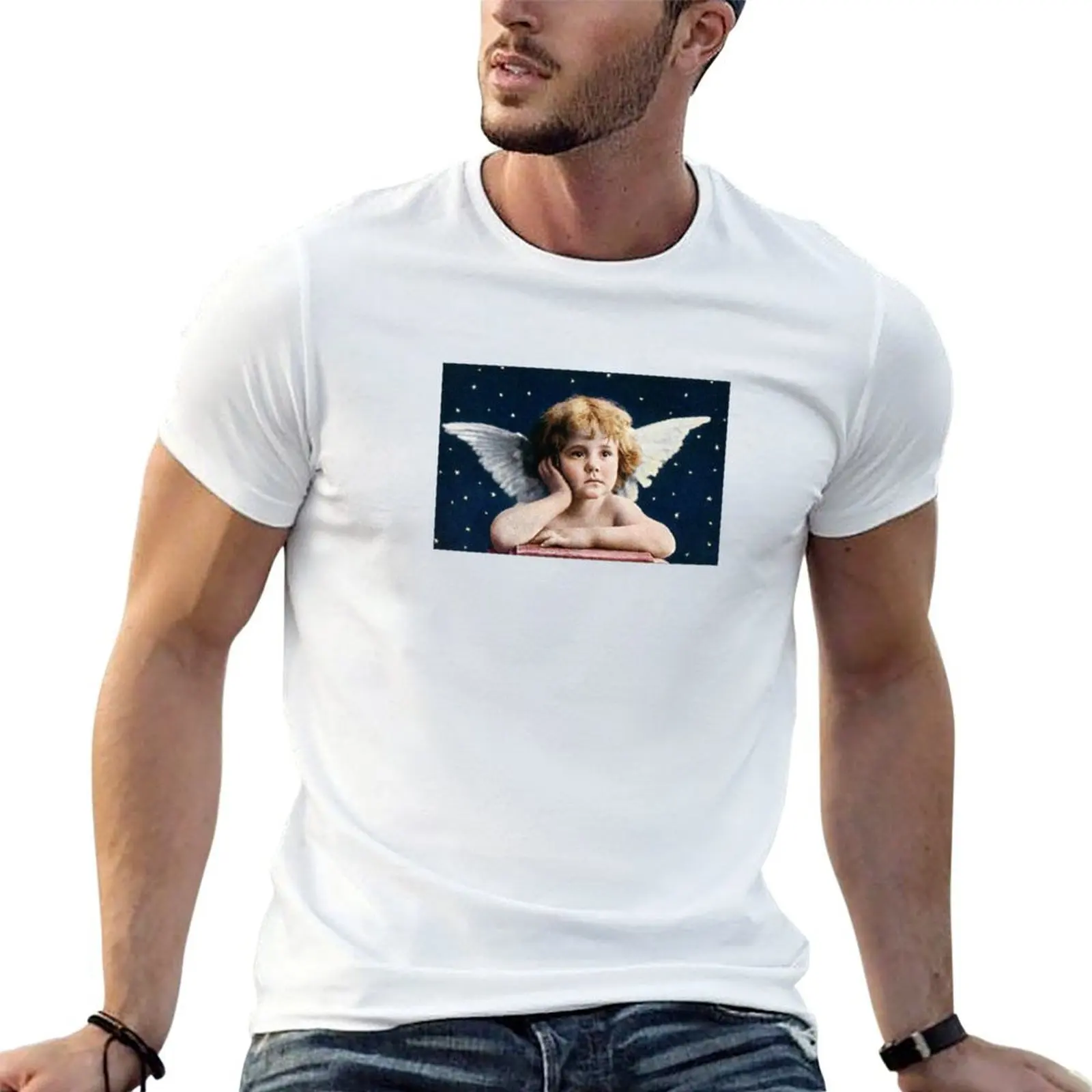 

Ночь с хлопковой футболкой высокого качества 192, дизайнерская рубашка Cherub с принтами мужских рубашек, футболки t