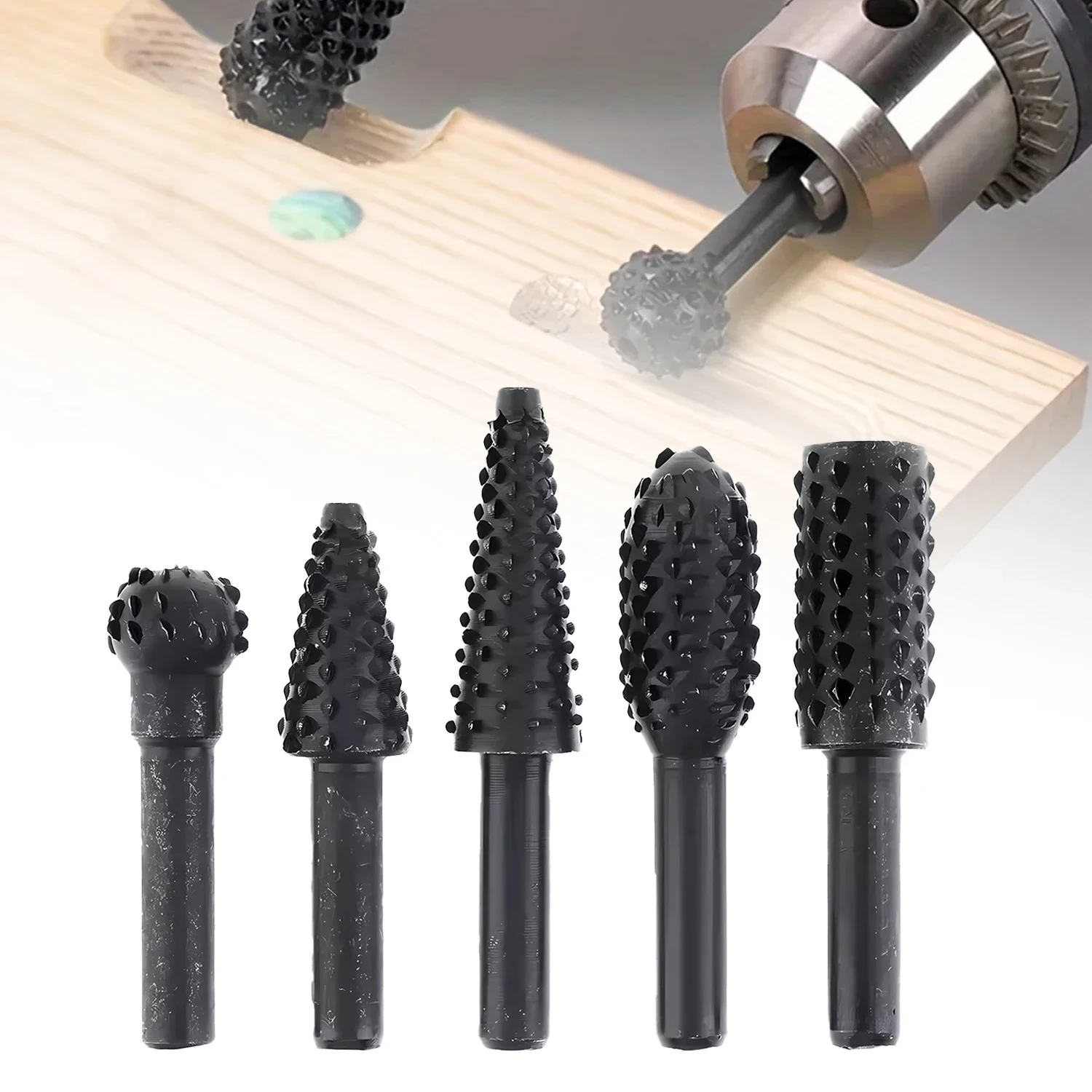 

5 шт., высокоуглеродистая сталь, деревообрабатывающая зубная палочка с волчьим зубом, роторный напильник, набор шлифовальных принадлежностей «сделай сам», набор инструментов с электрической шлифовальной головкой