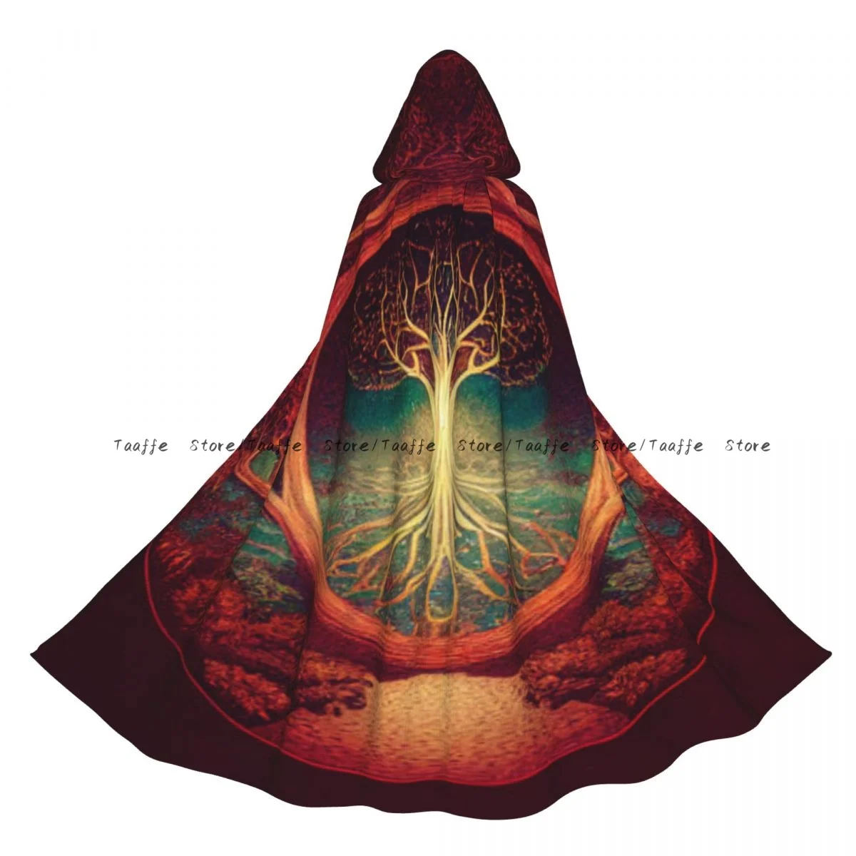 

Древо жизни Yggdrasil плащ ведьмы с принтом Хэллоуин косплей костюм для взрослых плащ унисекс ретро накидка в стиле ретро