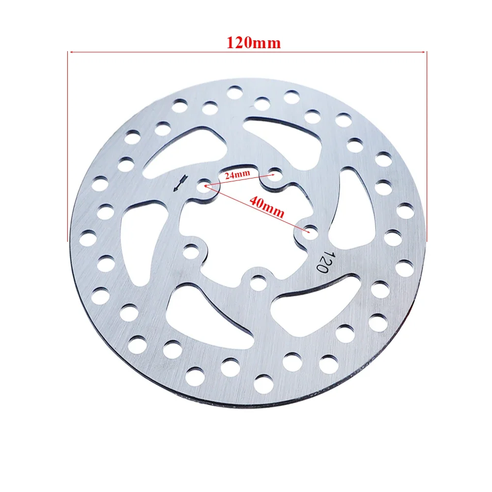 120mm Alloy Steel Brake Pad For Xiaomi M365 1S Pro Electric Scooter Hole Disc 5 Hole Disc Brake Accessories with Screws Mounting