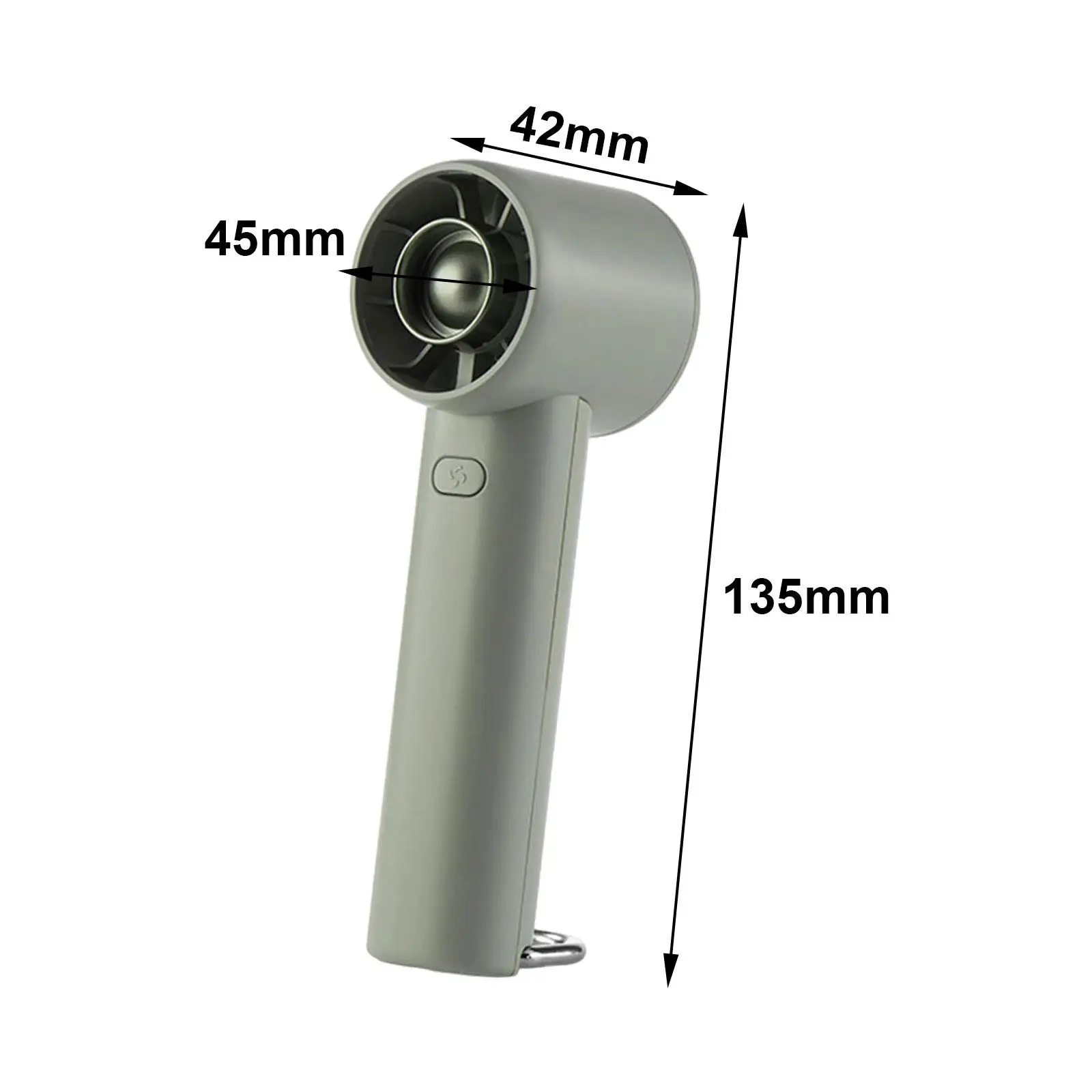 Mały ręczny wentylator z 3 prędkościami USB do ładowania osobistego wentylatora do sportów na świeżym powietrzu, kompaktowy uchwyt antypoślizgowy o długości 5.3 cali