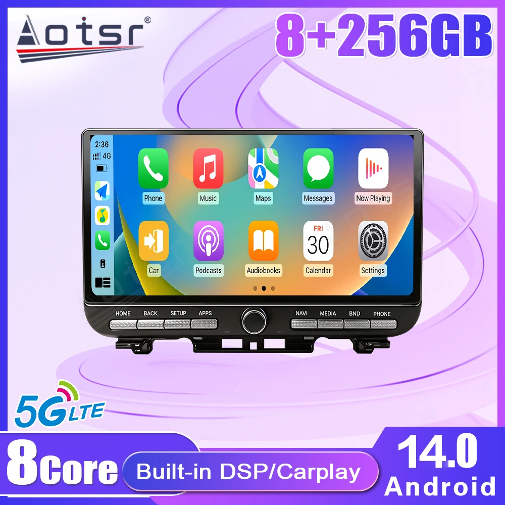12.6 inch HD Screen Android 14 Car Radio For Suzuki Jimny 2019-2025 Wireless CarPlay Android Auto GPS Navigation Device Stereo