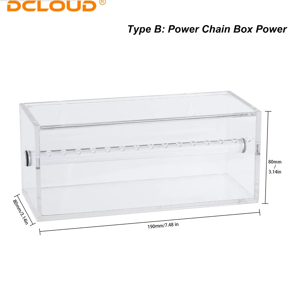 DCLOUD Dental Arcylic Dozownik Power Chain Placer Organizer Ligatura ortodontyczna Tie Box Ortho Elastic Chain Storage Box Holder