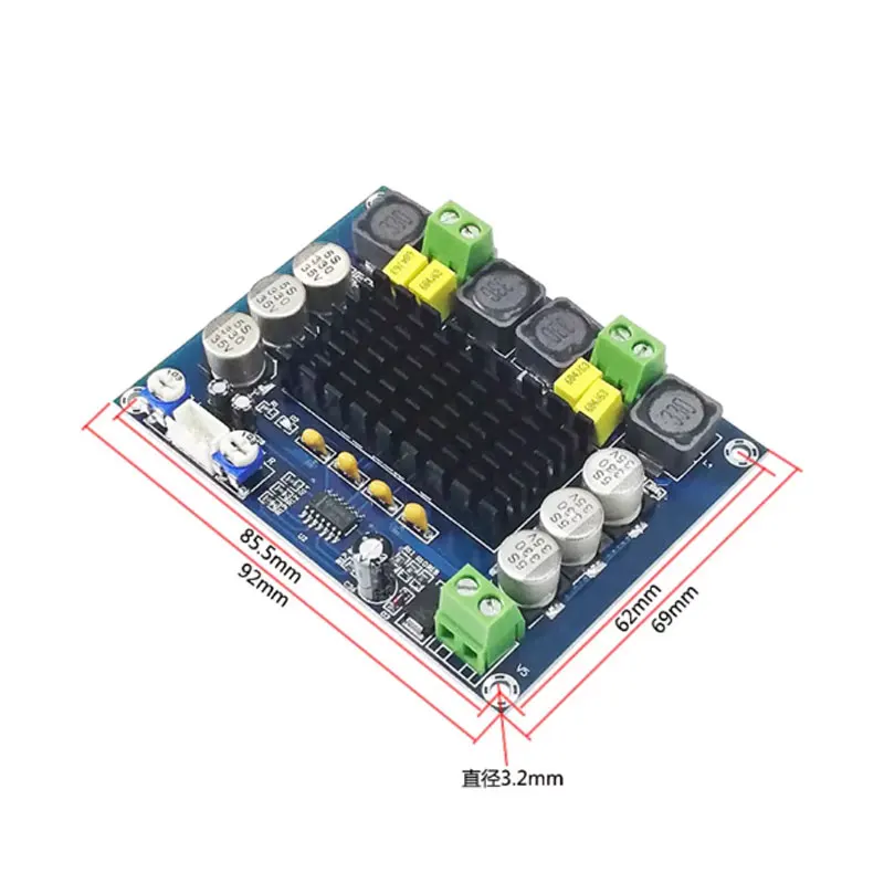 TPA3116 Original Chip Dual Channel High Power Digital Audio Amplifier Board 120W*2 TPA3116D2 AMP Module DC12-26V M543