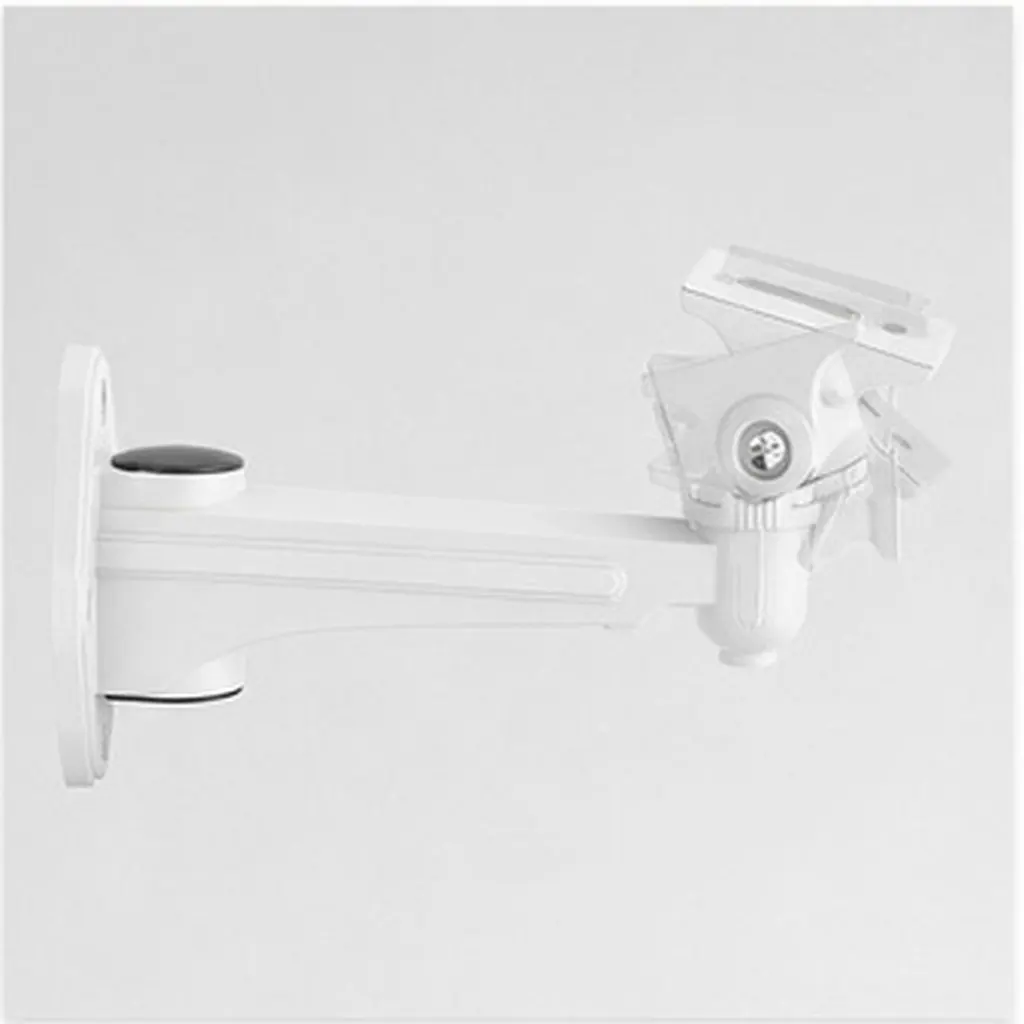 Security Camera Wall Mount Adjustable 360 Degree Swivel Indoor Outdoor Cctv Camera Bracket Holder White Security Wall Mount