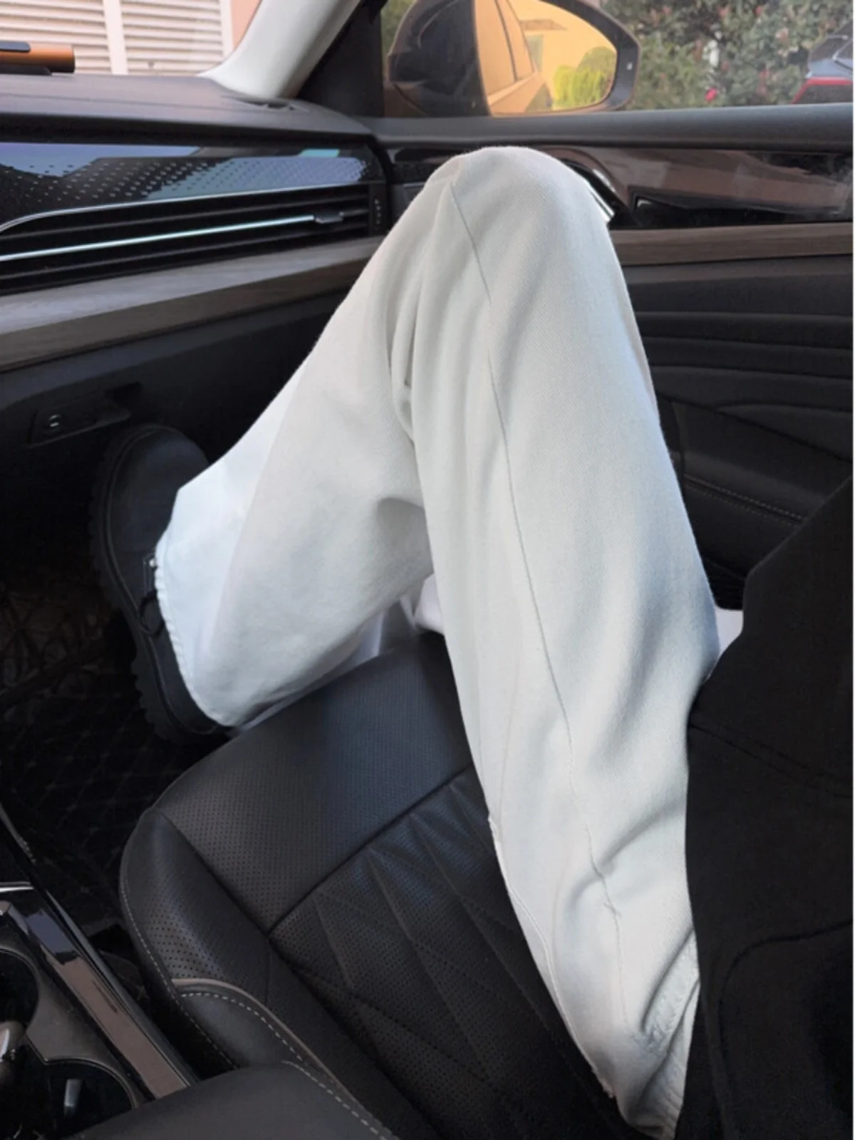 

White Straight Leg Wide Leg Jeans Men's Loose Fit Slimming Micro Flared Pants Autumn Winter American High Street Sle Jeans