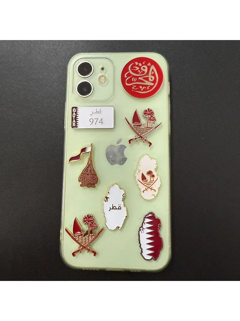 Pin Bros Pin Logam Lencana Stiker 3M Ponsel Arab Saudi