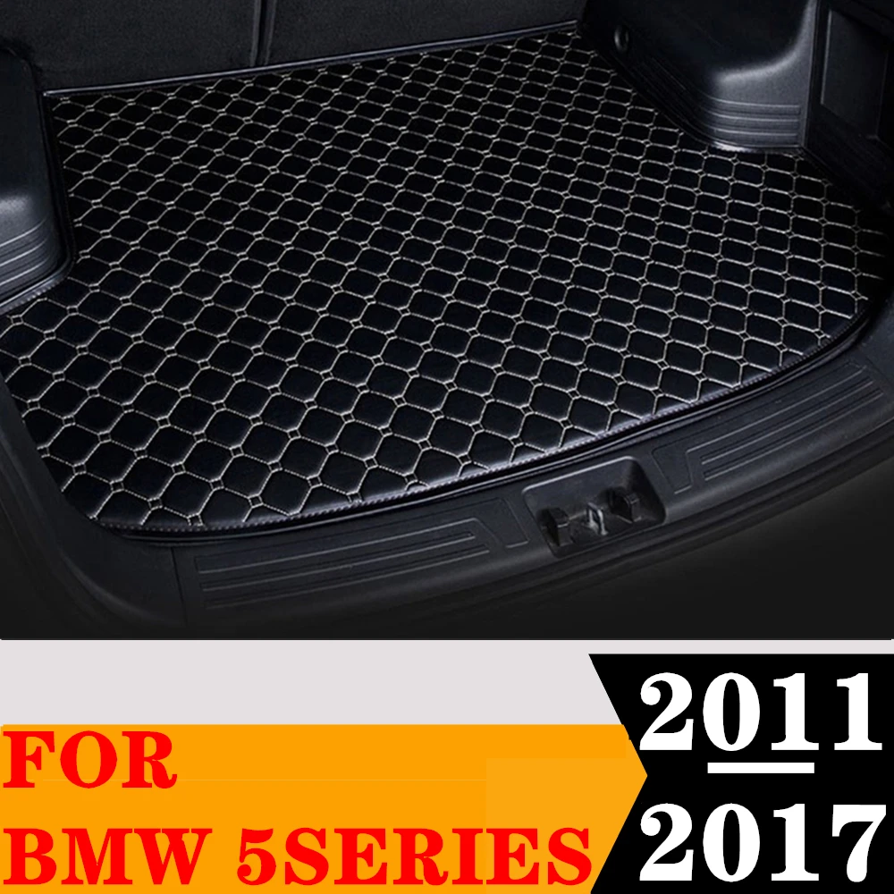 Car Trunk Mat For BMW 5 Series F10 2011 2012 2013 2014 2015 16 2017 Rear Cargo Liner Tail Boot Tray luggage Pad Interior Carpet