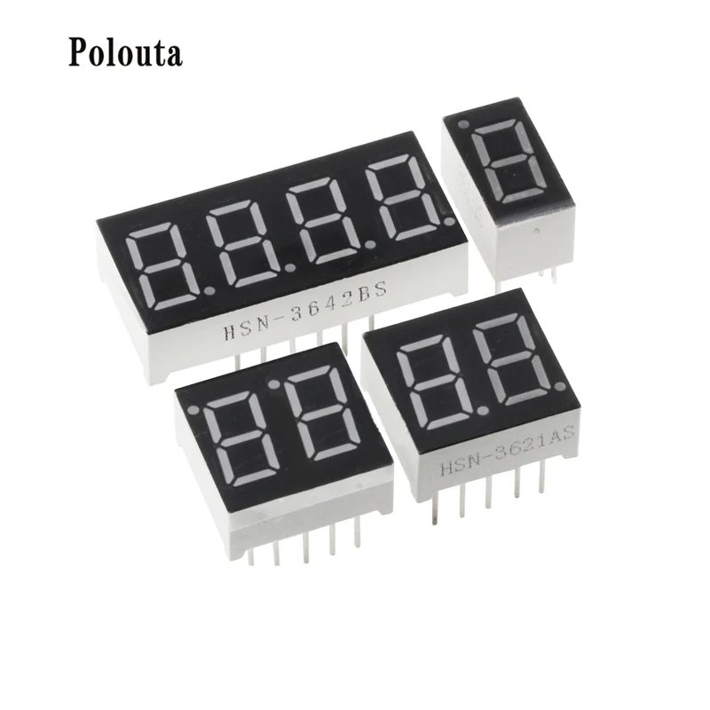 10 Pcs/lot Digital Tube 1 Digit 0.28 Inch Red Highlight LED Display Digital Tube Anode And Cathode Super Electronic Component