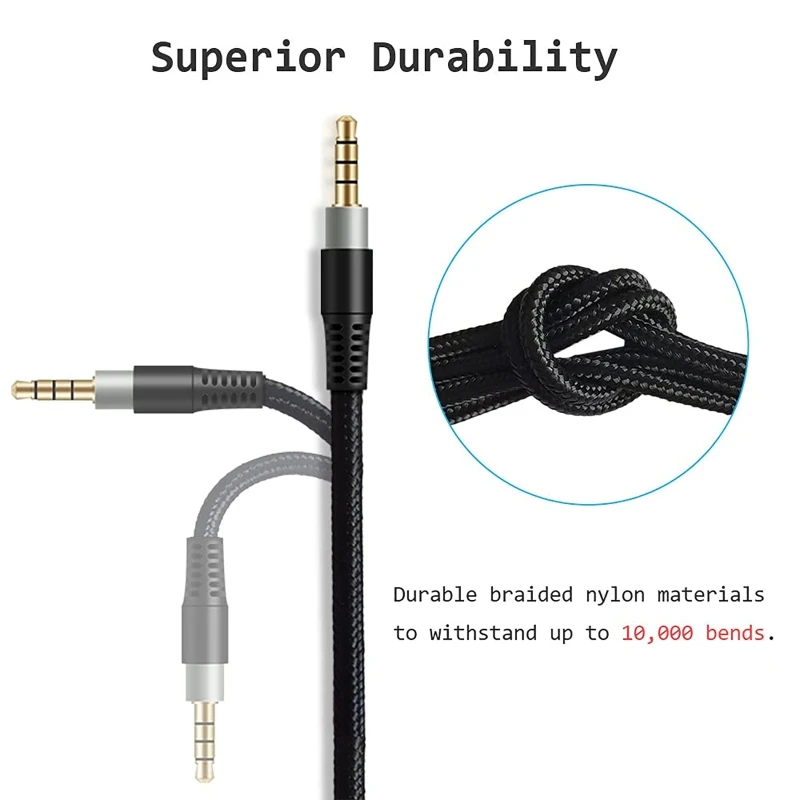 DX11 nuevo Cable repuesto para auriculares 3,5mm línea Cable para HyperX-Cloud/Cloud para auriculares