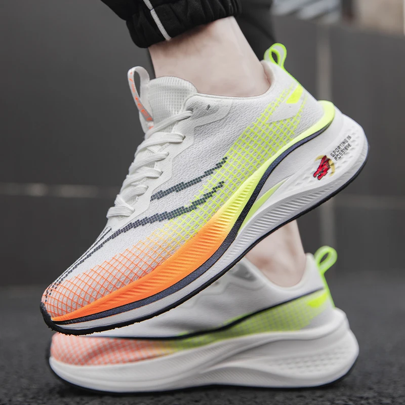 

2025 new summer breathable mesh shoes flying mesh surface casual all-match youth running student sports shoes male