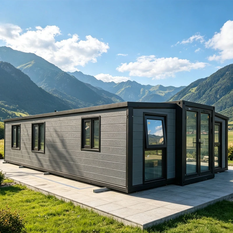 Eco Friendly Container House Folding House Mobile Portable Expandable Tiny Home Container House with Solar Panels Netherlands