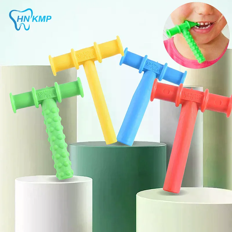 Oral muscle rehabilitation training, chewing tube speech therapy for children, dental massager, autism talk for children