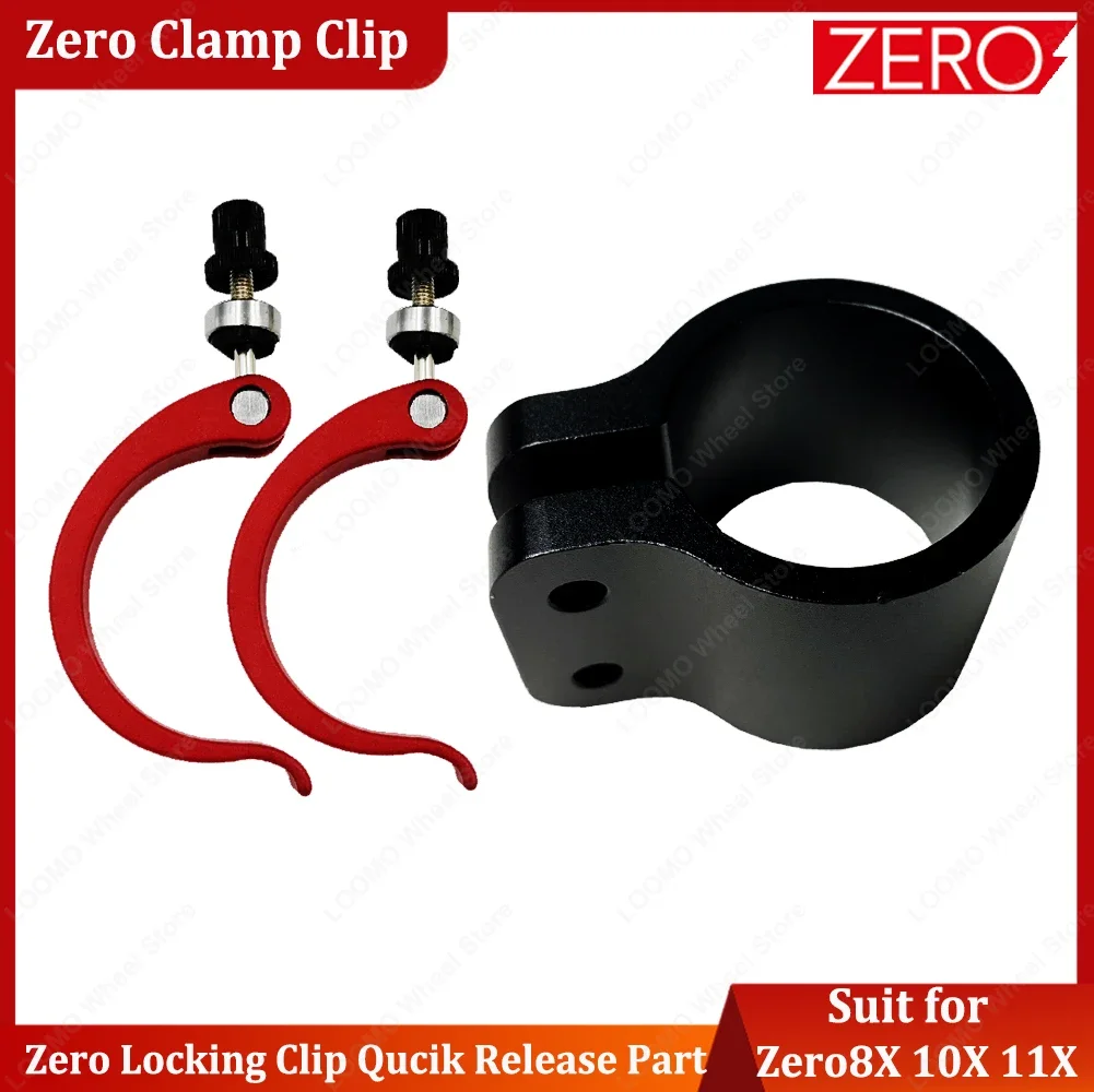 Original Zero Accessories Zero 10X Zero 11X E-scooter Locking Clip Qucik Release Part Folding Clamp Part Lock of Vertical Stem