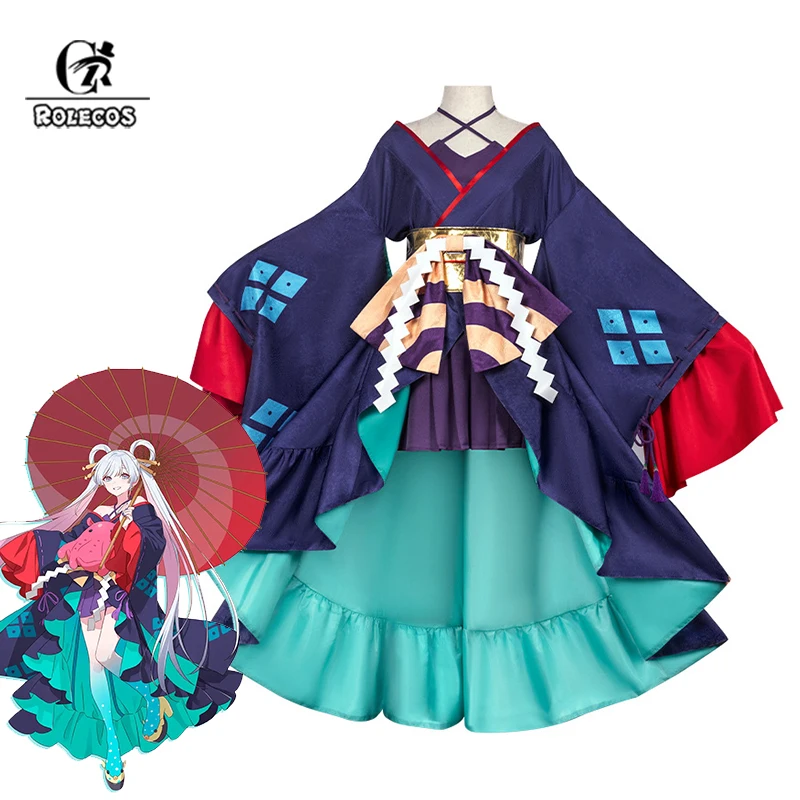 Фото ROLECOS Аниме: Космическая принцесса Кагуя! Костюм для косплея Runami Yachiyo, женское платье для косплея, карнавальный костюм на Хэллоуин