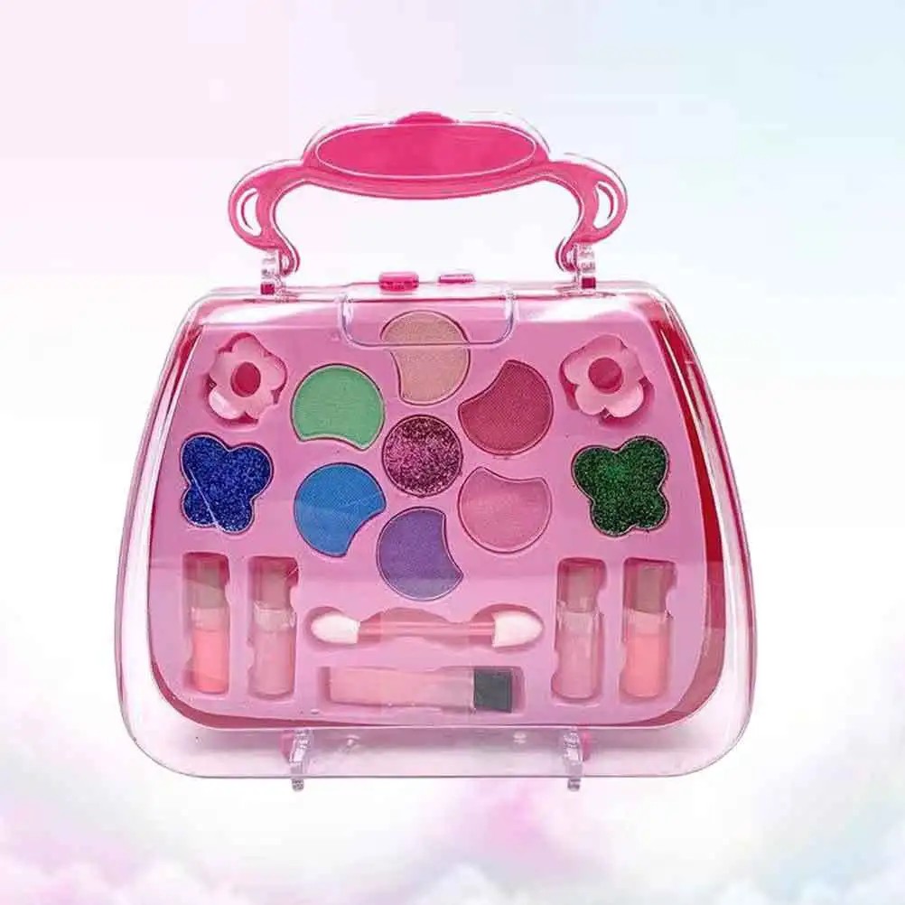 1 set di scatole regalo per strumenti per trucco per ragazze, set sicuro per bambini, feste, cosplay, borsa interattiva genitore-figlio, giocattolo per cosmetici