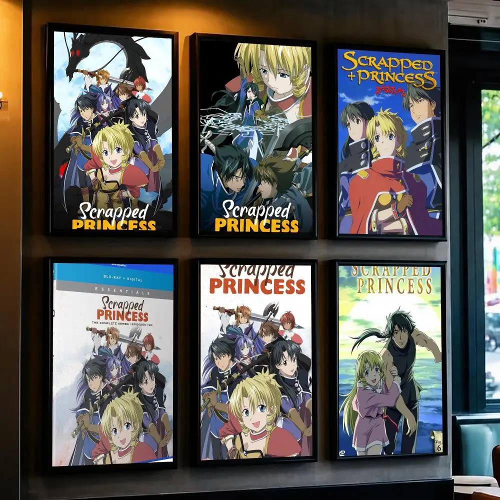 anime S-Scrapped Princess-S Poster Removable Wall Sticker for Home Cafe Bar Office Interior Decor