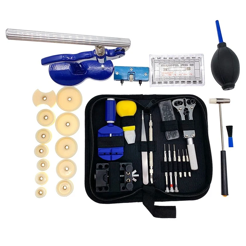 

407Pcs/Set Watch Tools Watch Case Opener Remover Repair Tools Kit Watchmaker Tools