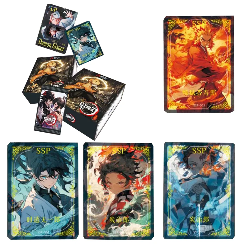 

Demon Slayer Collection Card Booster Box Kuka Exquisite High-Definition Patterns Kids Toys Thick Card Table Game Gift