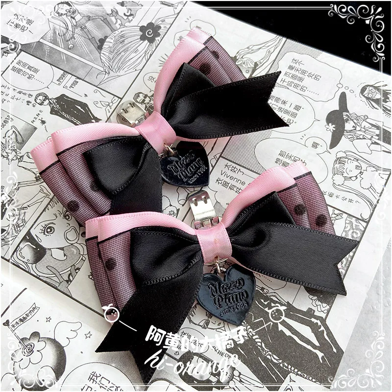 Fibbia per scarpe fai-da-te originale Lolita Clip per scarpe con fiocco ornamento per scarpe Lolita Barrettes