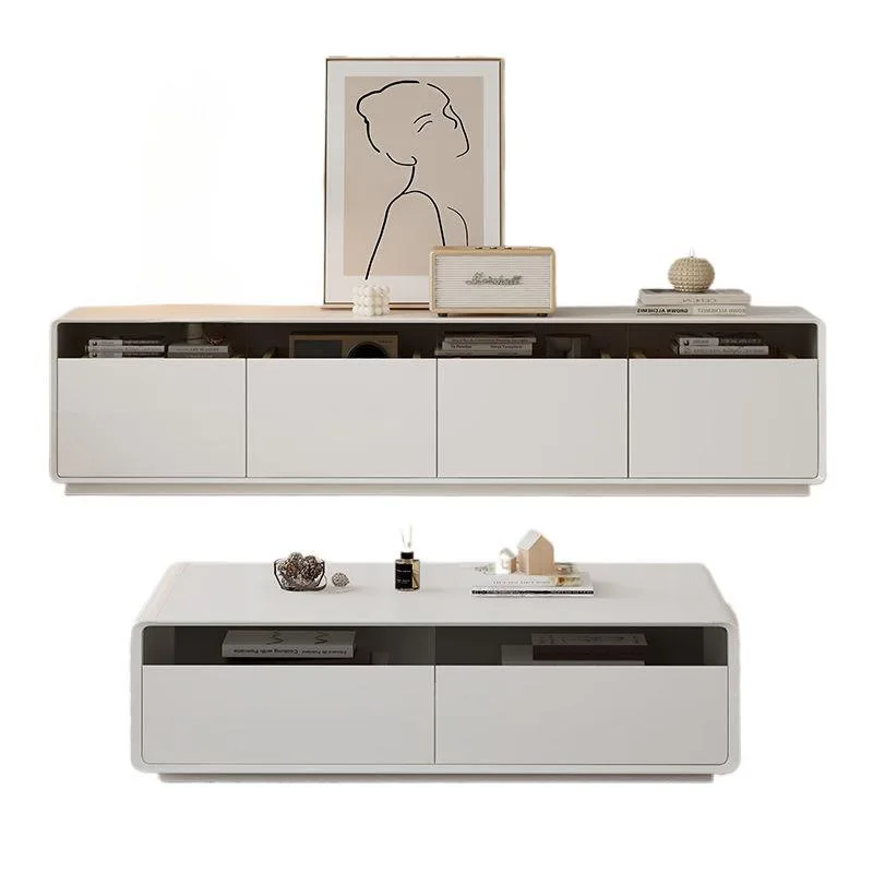 

All solid wood, double layer, floor, TV cabinet, coffee table, combination.