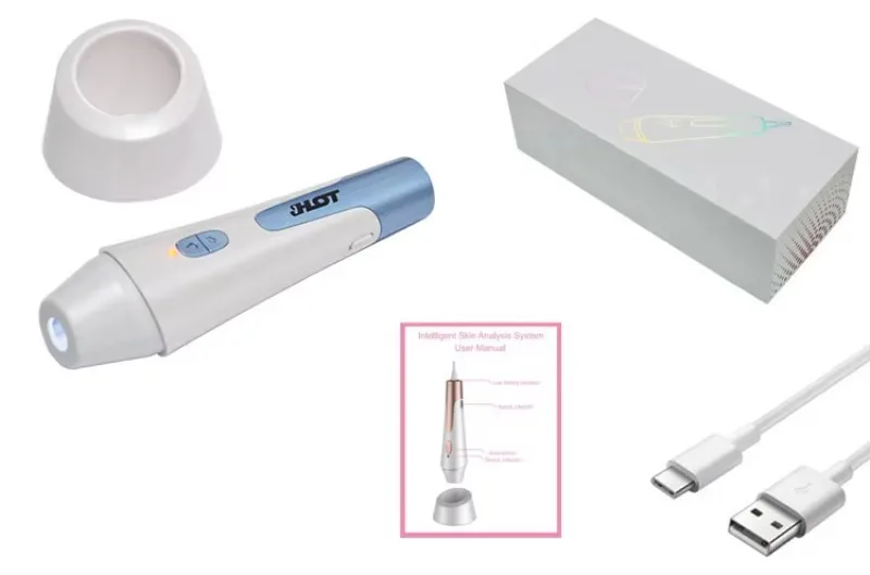 محلل ذكي للوجه وفروة الرأس بالذكاء الاصطناعي - كاشف بصيلات الشعر الذكي مع كاميرا 50X/200X HD، تمكين واي فاي #4