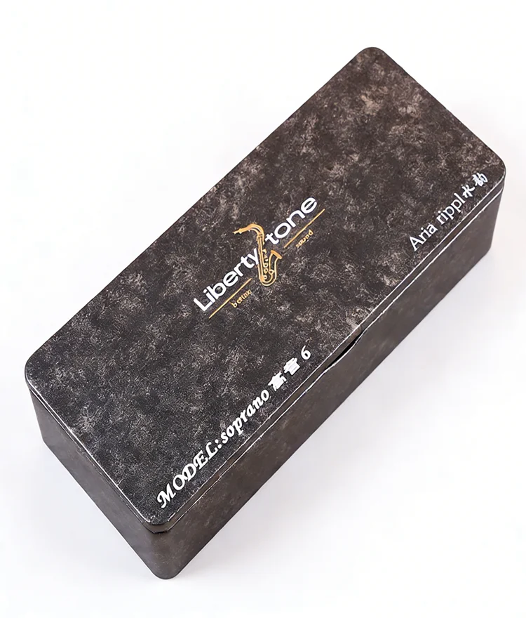 JOYLITE Vergoldetes Sopran-Saxophon-Mundstück aus Metall | Professioneller Jazz-Ton | Massives Messing | Größen 5-8 | Direkt ab Werk – Detail 10