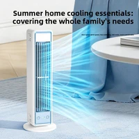 Mini climatiseur silencieux oscillant, tours debout/couchées, ventilateur de bureau sans pales, refroidisseur d'air puissant pour chambre à coucher et maison 4
