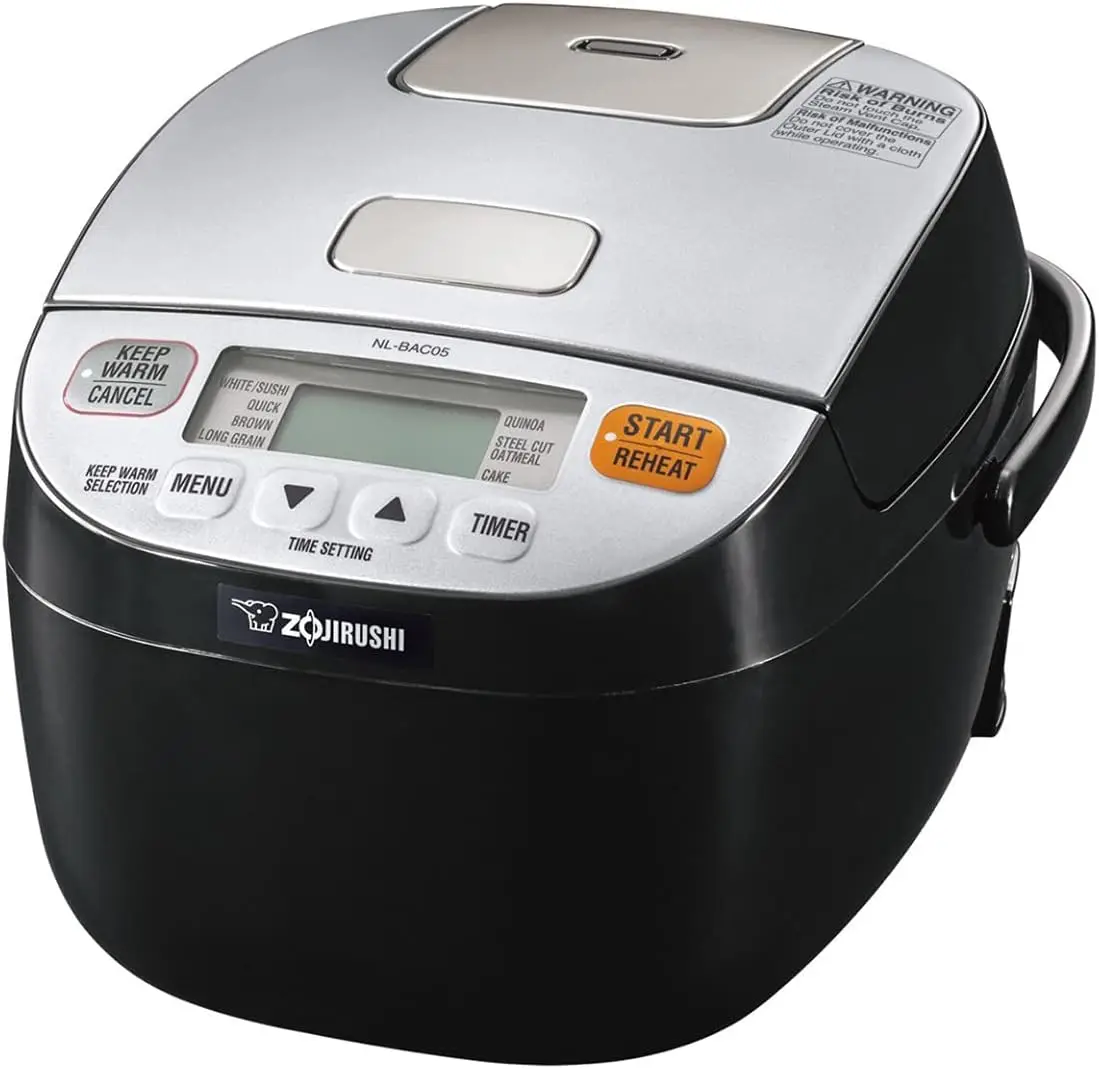 NL-BAC05SB Micom Rice Cooker & Warmer, Silver Black