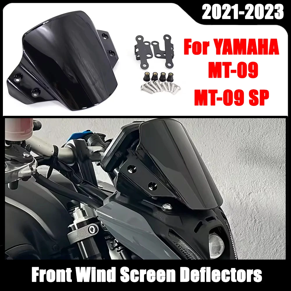

2021 2022 2023 Windshield Windscreen For YAMAHA MT-09 SP MT09 MT 09 Motorcycle Accessories Front Wind Screen Deflectors