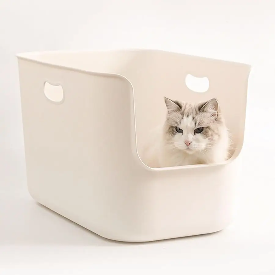 

Extra Large Litter Box with High Sides,22.6414.7613.98 XL Multi Cat Litter Pan for Kitty,Cat Boxes for Indoor Cats,Jumbo Litter