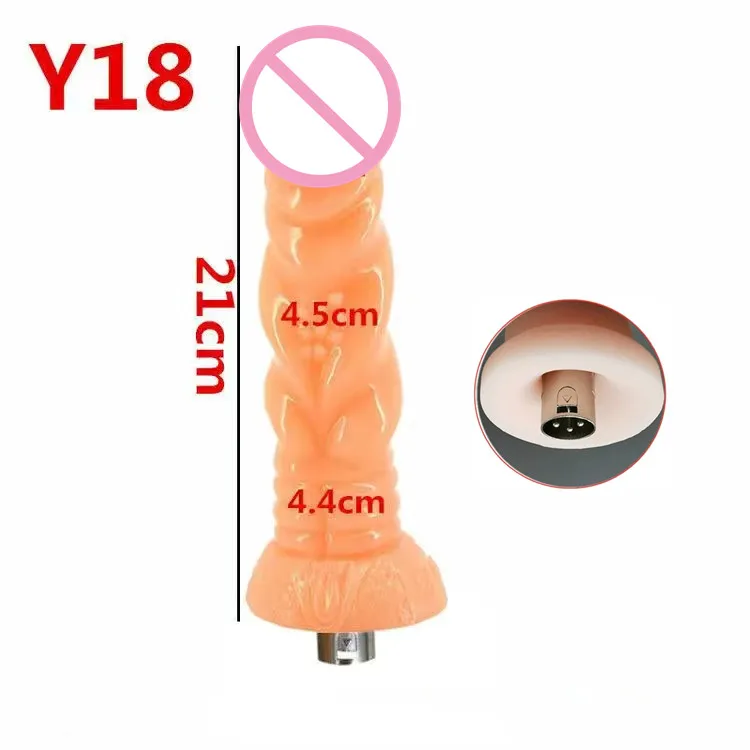 Sex Machine Attachments Dildos for Sex Machine with 3XLR Connector Extra long and extra thick vibrator for women