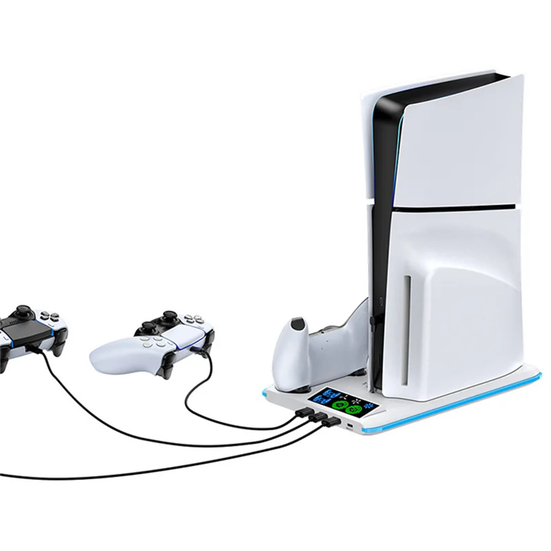 

B68C игровая охлаждающая подставка для Sony PS5 Slim Pro, поддержка консоли, базовый держатель, вентилятор-кулер, RGB игровые аксессуары