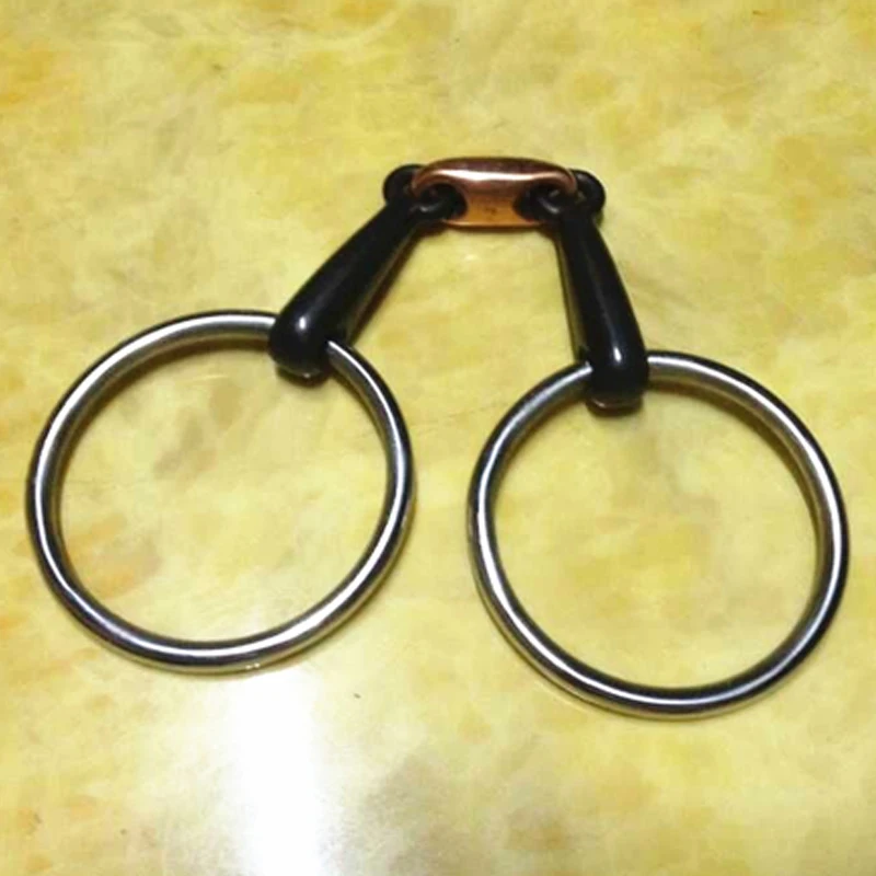 11.5cm Sweet Iron Mouthpiece Horse Bit Loose O Ring Snaffle Bit Horse Equipment 15.5cm