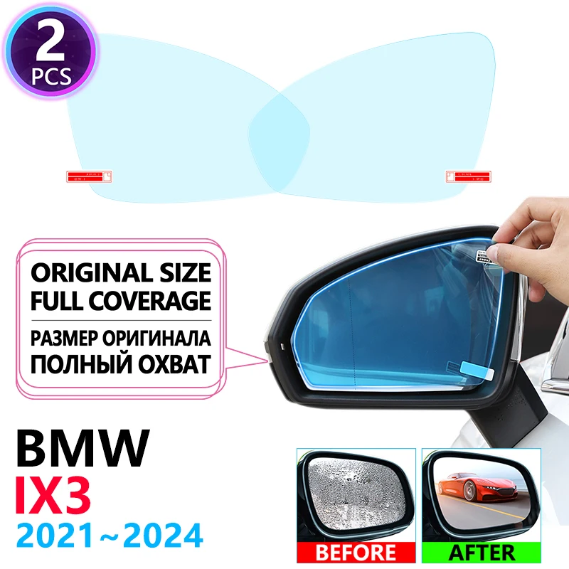 

For BMW iX3 G08 battery electric 2021~2024 Full Cover Anti Fog Film Rearview Mirror Car Sticker Rainproof water proof Auto Parts