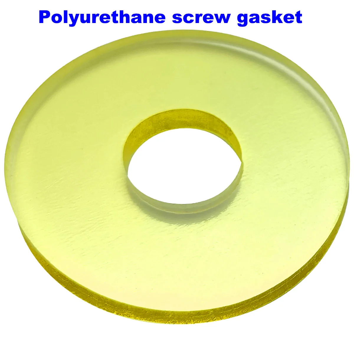 

10Pcs PU Flat Sealing Gasket Polyurethane Flat Washer Spacer Sealing O Ring Flange Gaskets Cushion Pad Yellow Translucent 2-12mm