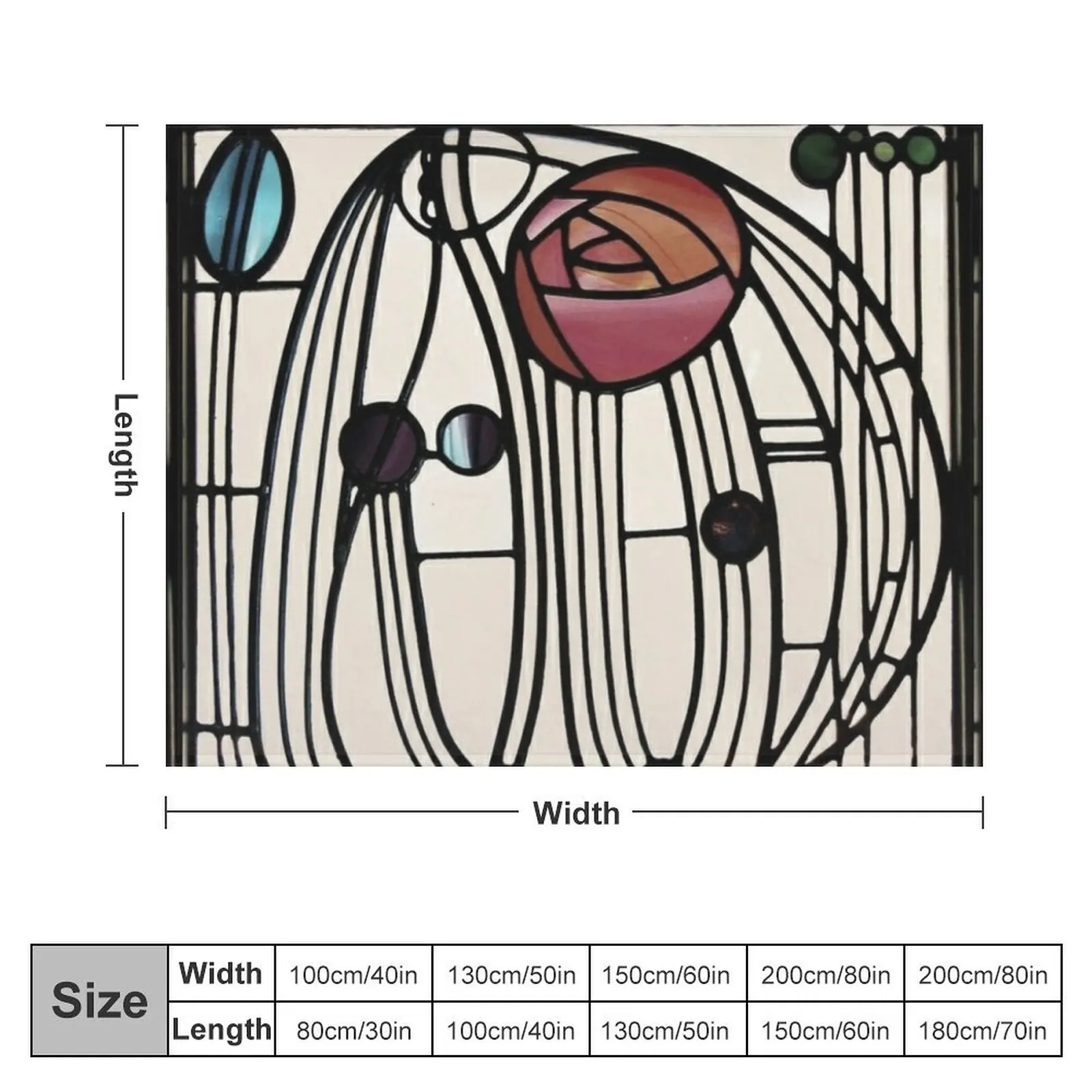 Charles Rennie Mackintosh design Throw Blanket Blankets Sofas Of Decoration Cute Blankets