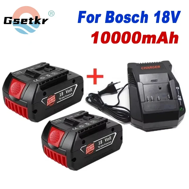 New 18V Rechargeable Li-Ion Battery For Bosch 18V Power Tool Backup 10.0ah Portable Replacement for BOSCH 18V Battery BAT609