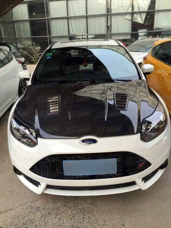 JSK STYLE CARBON FIBER HOOD FOR 2015-2017 FORD FOCUS ST