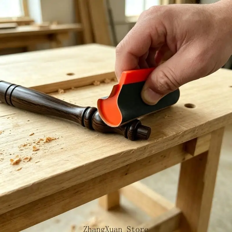 Schleifpapierhalterblock-Set, 14-teilig, sortierter Handwinkel-Schleifgriff für Detailbearbeitung, Konturenarbeiten – Detail 2