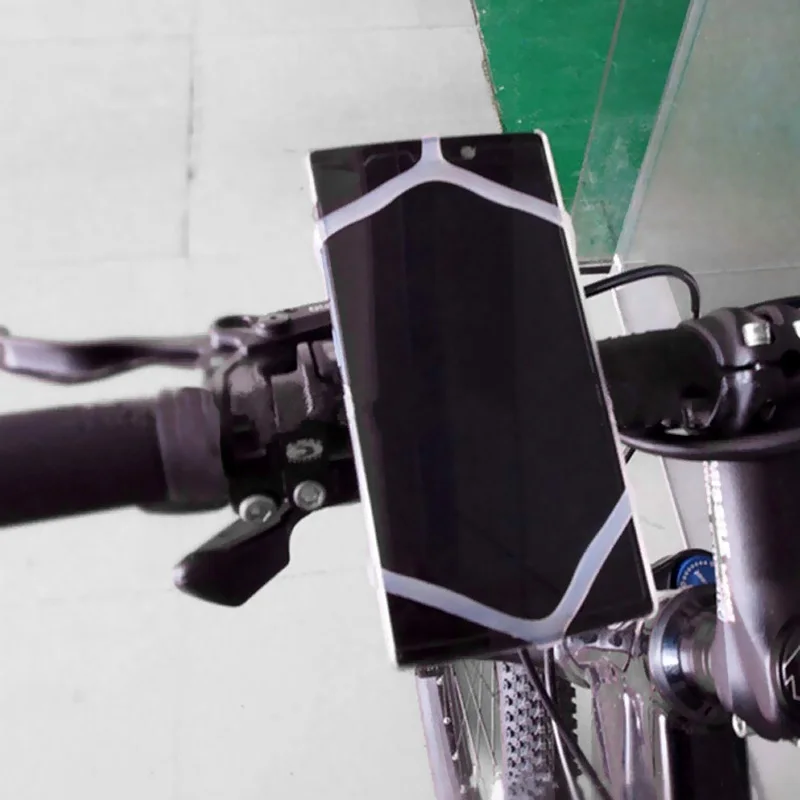 حامل هاتف الدراجة سيليكون حزام دراجة حزام المطاط دراجة نارية الهاتف المحمول ركوب الدراجات الهاتف الخليوي دعامة حامل الدعم