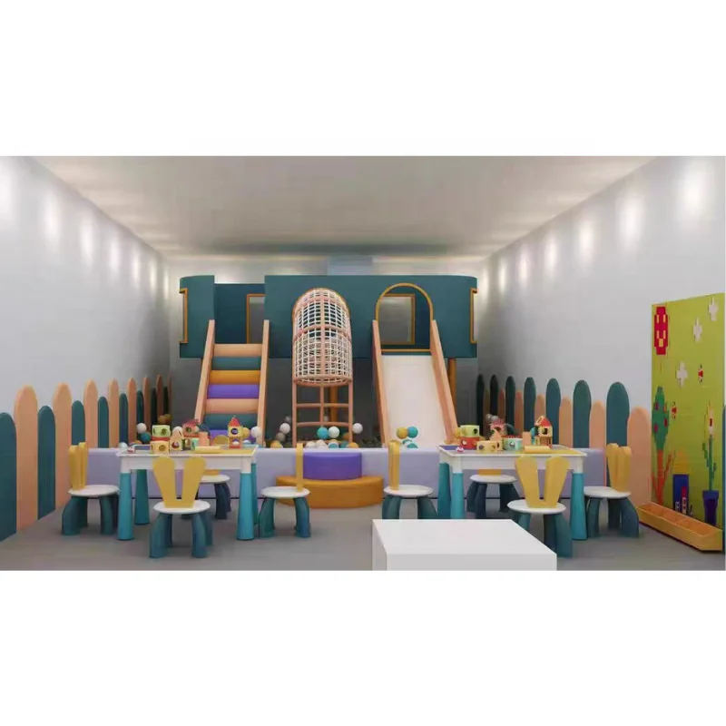 Children's indoor small soft play area New family-friendly indoor playground with sponge ball pool Small soft bag