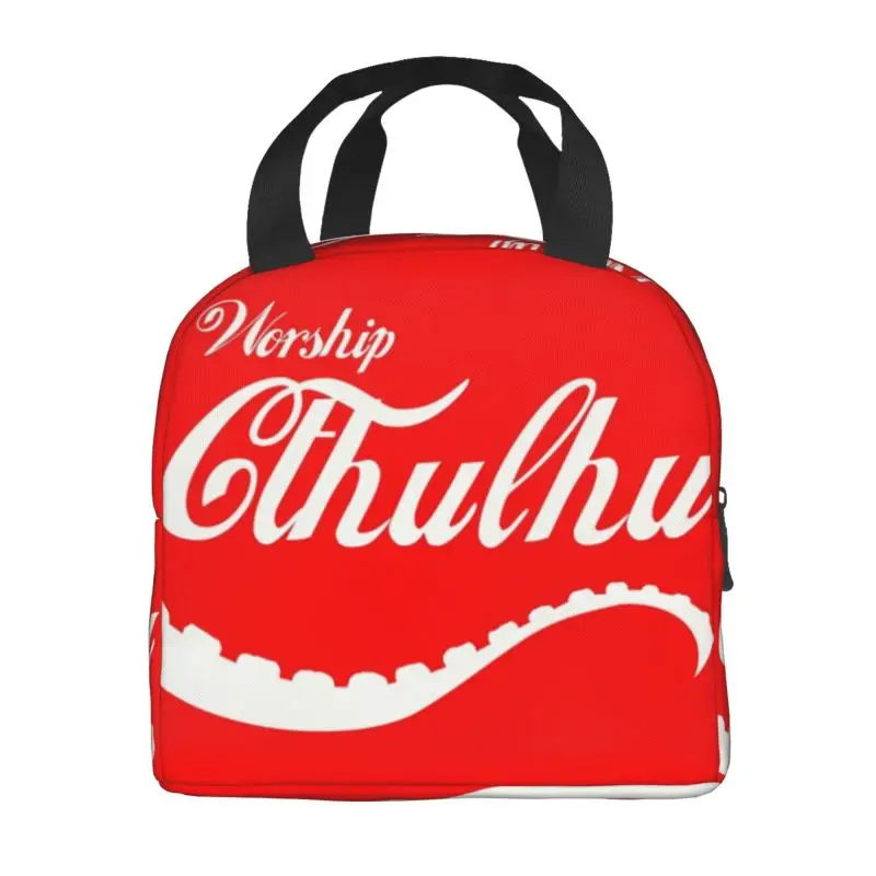 Fashion Call Of Cthulhu Thermal Insulated Lunch Bags Women Lovecraft Resuable Lunch Tote for Outdoor Picnic Storage Food Box