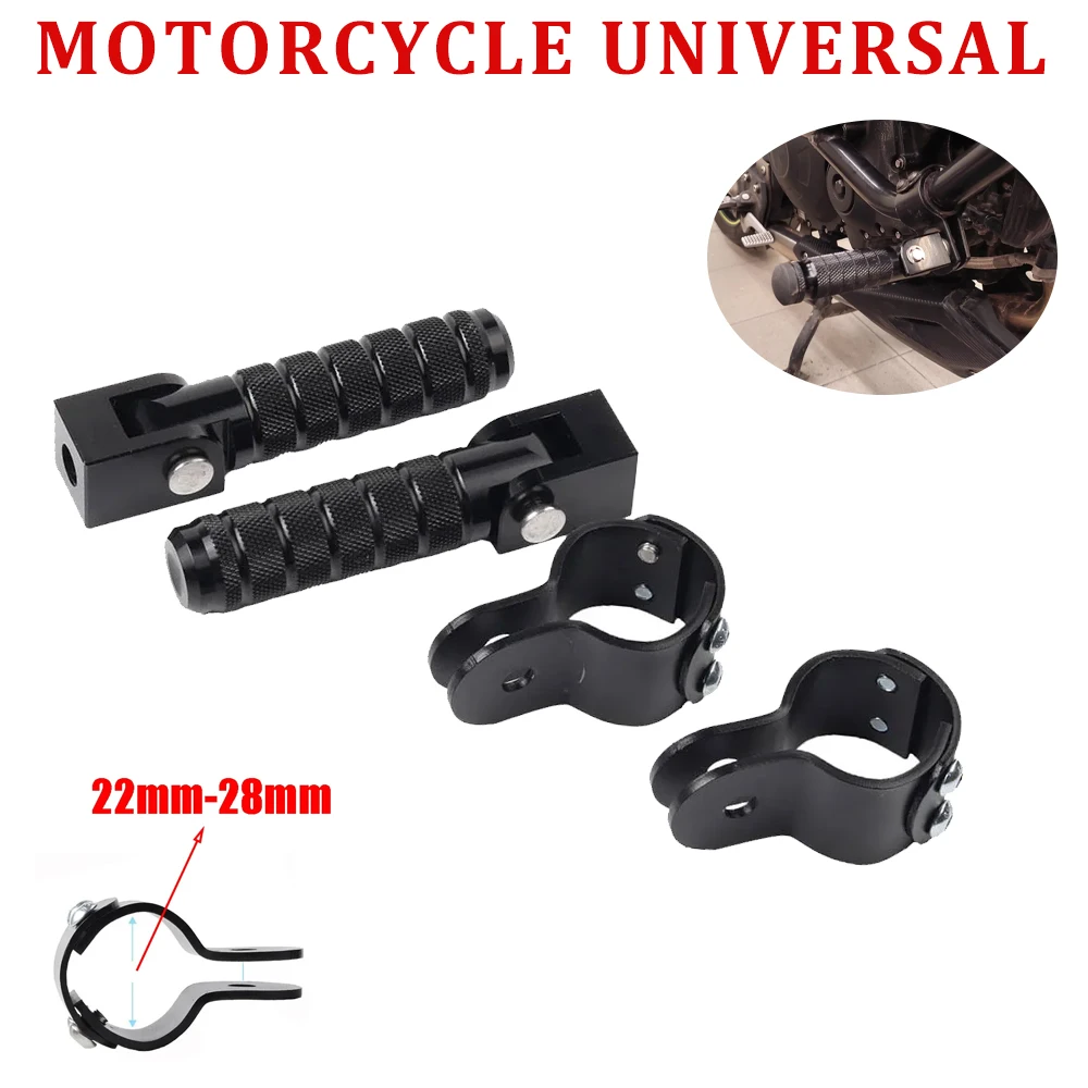 1 paio di pedali universali per moto poggiapiedi piegato pedana moto ciclomotori, scooter, bicicletta per Kawasaki Versys 650 1000