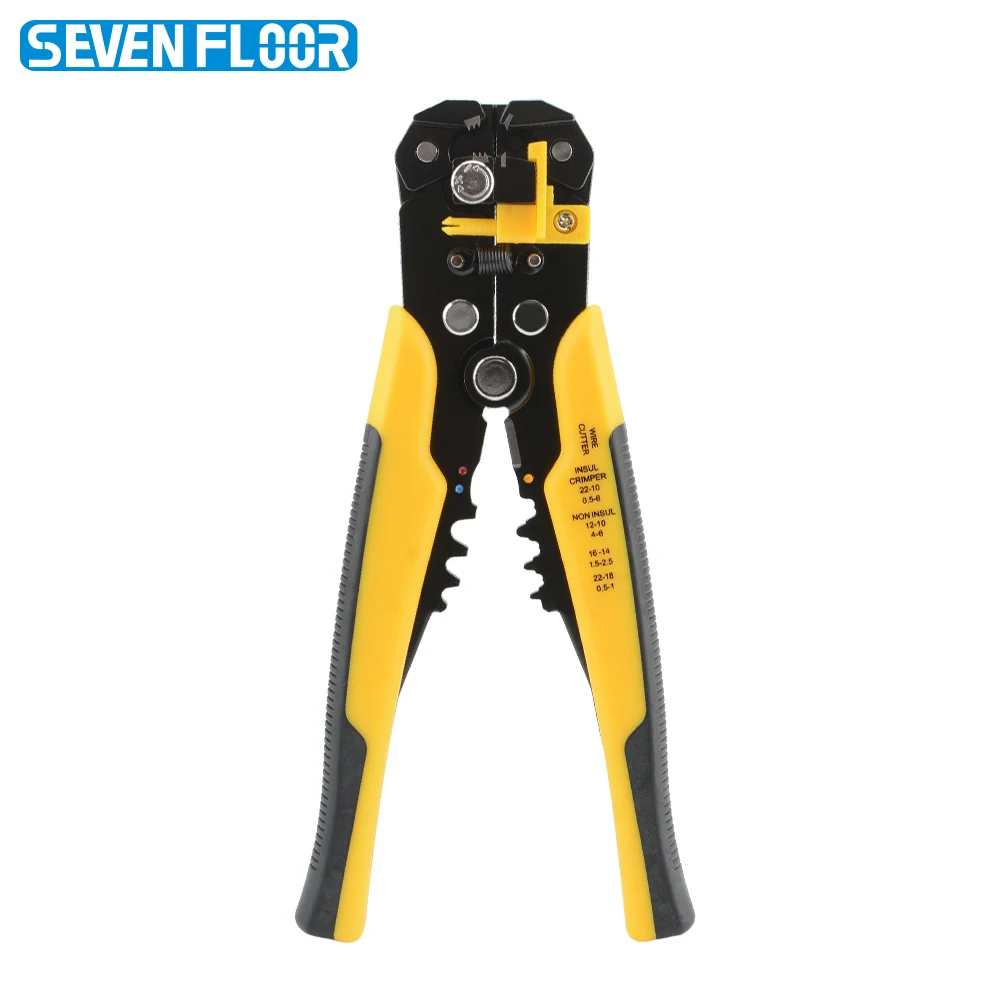 Multifunctional Wire Stripper Pliers for Boat Marine Electrical Cable Stripping Cutting Crimping Terminal AWG24-10 Professional