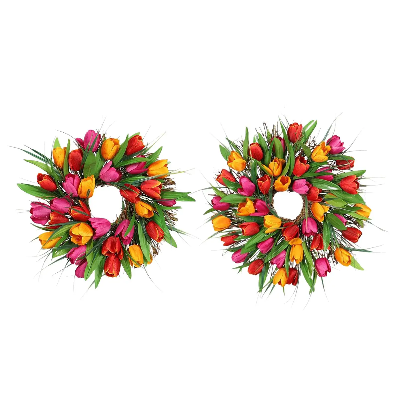 

30-40cm Vivid Door Wreath Hanging Flower Garland Holiday Celebration Decor