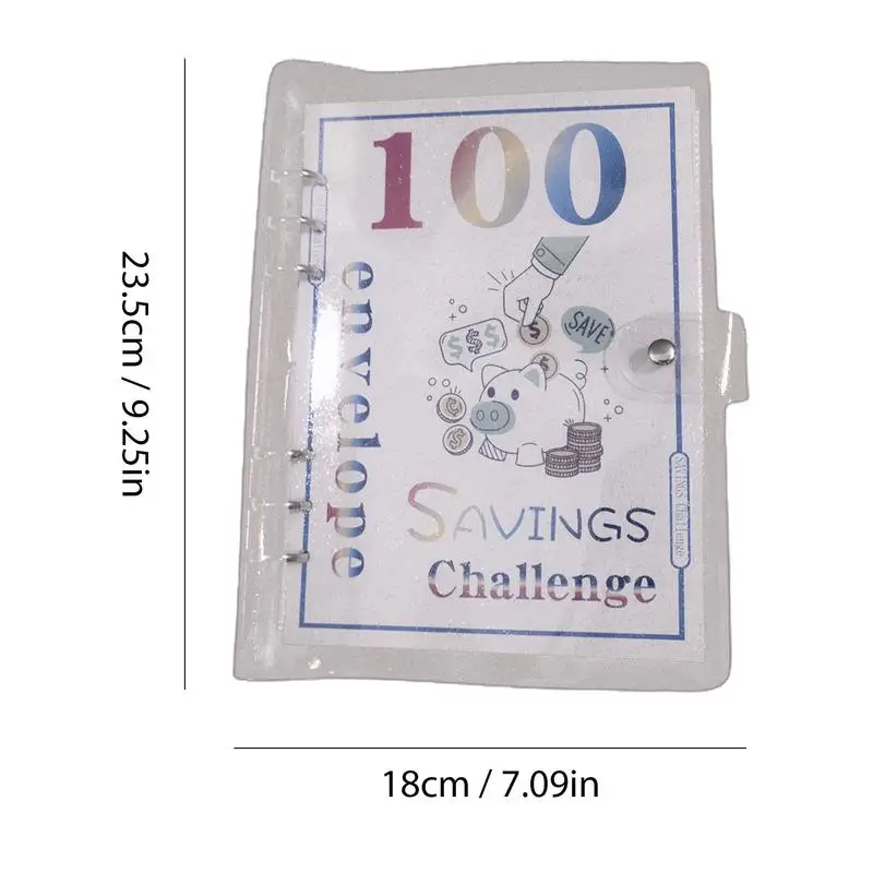 100 ซอง Money Saving Challenge Budget Binder Organizer ประหยัดเงิน Budget Binder Kit Money Challenge Binder Envelope