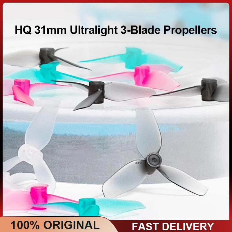 

HQ 31mm Ultralight 3-Blade Propellers 1.0mm Shaft for Meteor65 Meteor65 Pro Air65 Drone