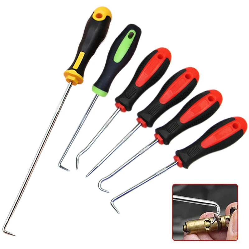 

4Pcs/Set Car Oil Seal Gasket Puller Screwdrivers Set O-Ring Seal Remover Pulling Hook Automobile Disassembly Tool Accessories